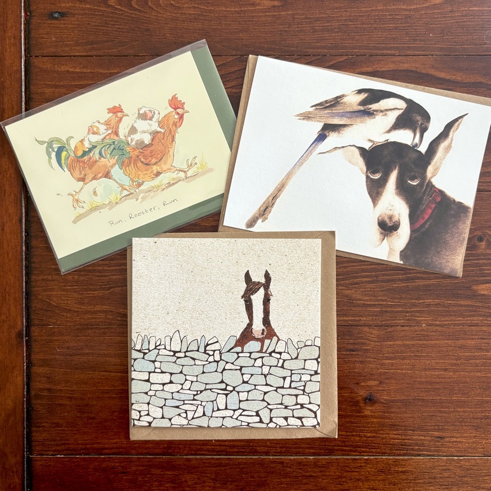 NEW Animal Life on the Farm Greeting Card Bundle 3pc Set